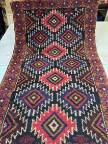 Hand Knotted Balouch Rug 4.3x2.5 ft