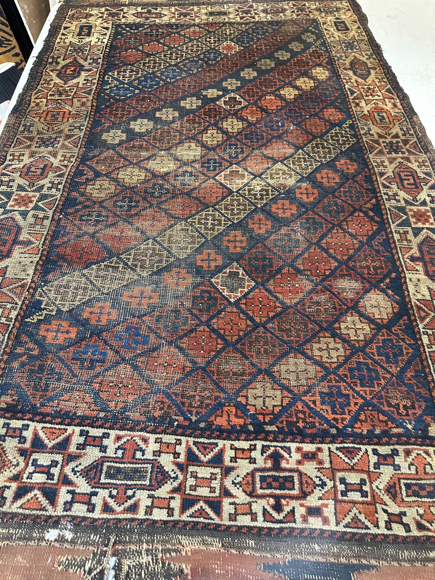 Hand Knotted Persian Balouch Rug 5x3 ft: Hand Knotted Persian Balouch Rug 5x3 ft