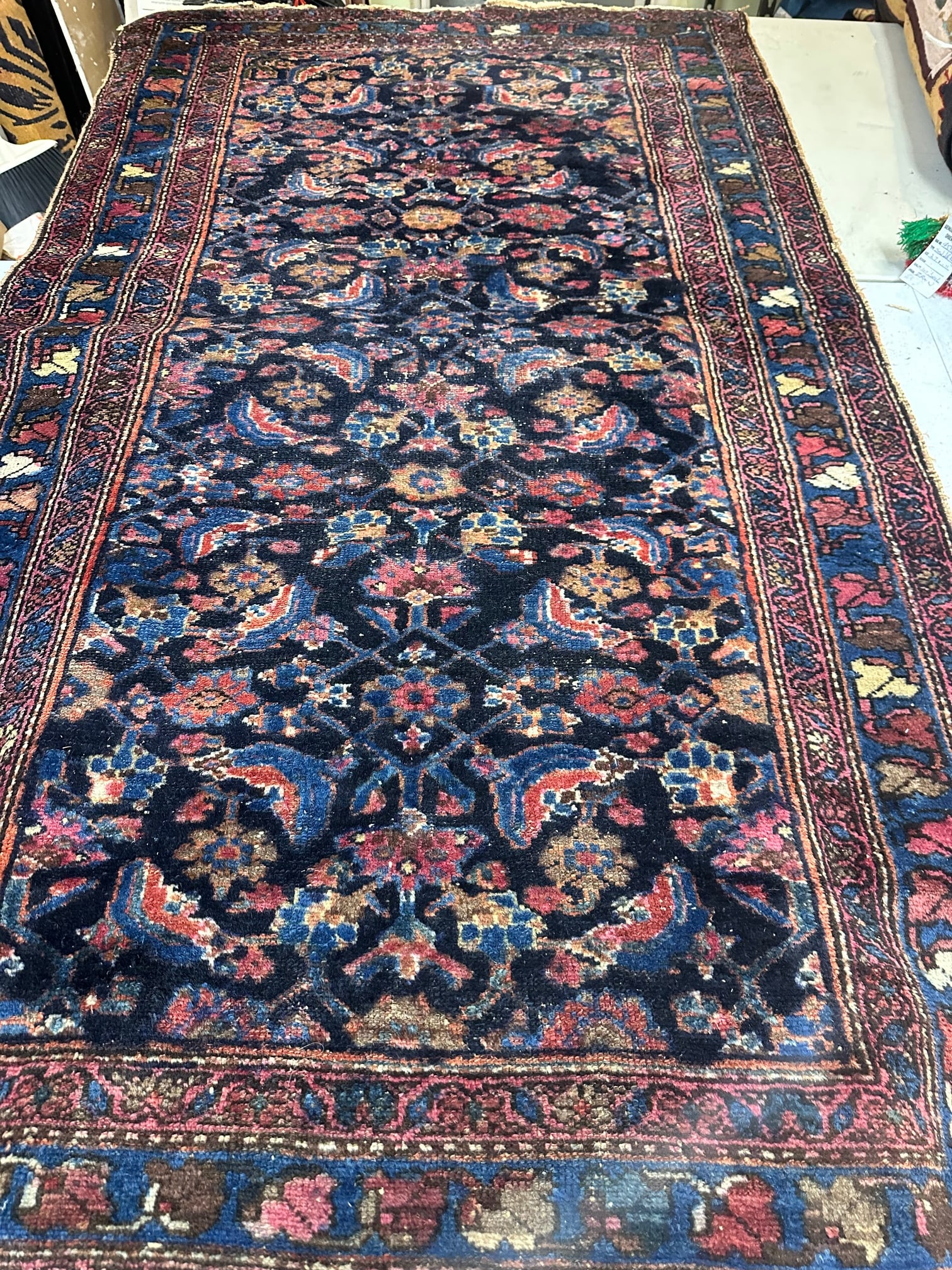 Hand Knotted Persian Hamedan 4x6 ft: Hand Knotted Persian Hamedan 4x6 ft