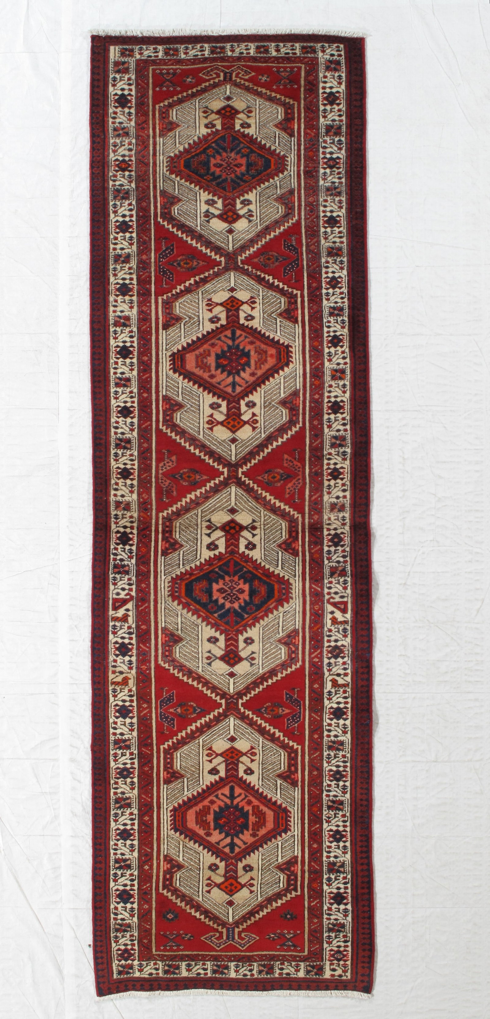 Hand Knotted Persian Sarab Rug 3.2 x 11 ft.: Hand Knotted Persian Sarab Rug 3.2 x 11 ft.
