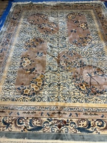 Hand Knotted Chinuse Silk Rug 10x8 ft