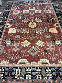 Hand Knotted Persian Heriz Rug 11.6x8.10 ft