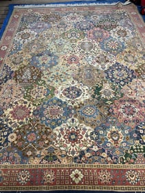 Hand Knotted Persian Tabrix Rug 10x8 ft