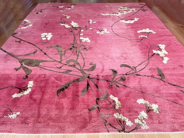 Hand Knotted Tibetian Rug 12x15 ft