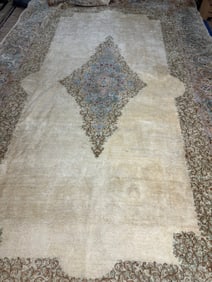 Hand Knotted Persian Kermen Rug 10x16.7 ft