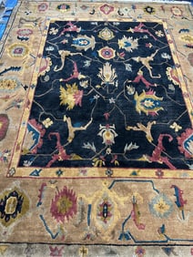 Hand Knotted Oushak Rug 8x10 ft