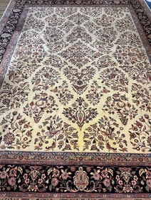 Hand Knotted Agra Saroul  9x12 ft