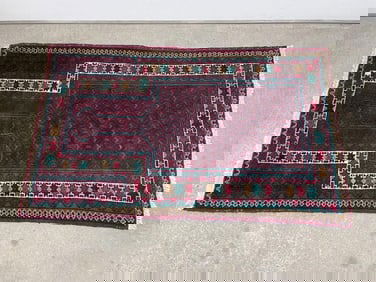 Hand Knotted Persian Balouch 4x2.5 ft