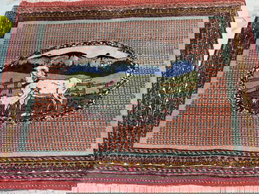 Hand Knotted Turkman Rug 3.2x3.2 ft