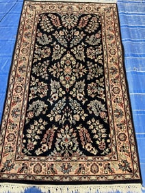 Hand Knotted Persian Agra Tabriz Rug 5x3 ft