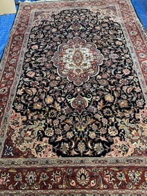 Hand Knotted Tabriz  rug  6x8 ft