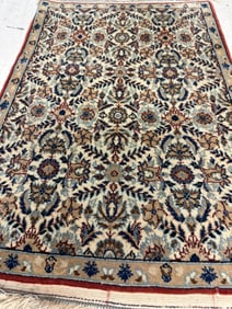 Hand Knotted Persian Nain Rug 2.3x1.6 ft