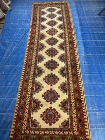Hand Knotted Agra Tabriz -9.2x2.9
