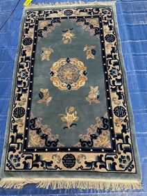 Hand Knotted chinse Rug 3x5 ft