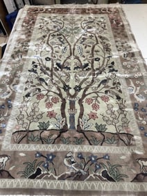 Hand Knotted Chinise Silk Rug 3x5 ft