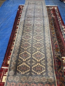 Hand Knotted Balouch Rug  9.10 2.5 ft