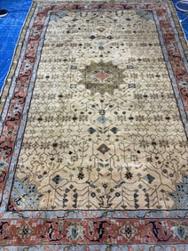 Hand Knotted 0ushakRug 9.8x8 ft
