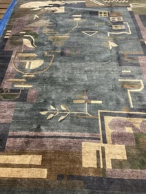 Hand Knotted Tibet Rug  8x10 ft