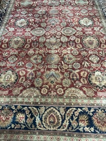 Hand Knotted Oushak Rug -10x14 ft