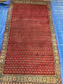 Hand Knotted Persian Tabriz Rug 6.8 X 3.8. ft