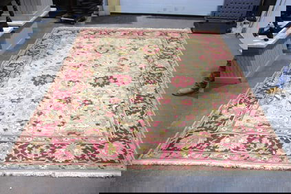 Hand Knotted Heriz Rug 10x8 ft