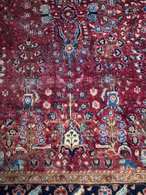 Hand Knotted Persian Ssarouk Rug 6x4