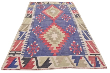 Hand Knotted Afghan Rug 11.2x2 ft