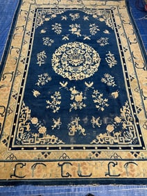 Hand Knotted Chinise Silk Rug -6x9  ft