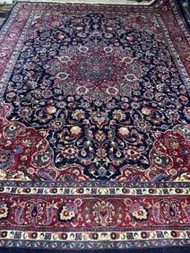 Hand Knotted Persian Tabriz Rug  -9x11.8 ft