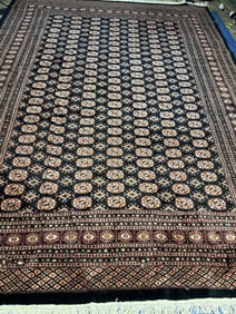 Hand  Knotted Bohkara Rug   -12.4x9.10 ft