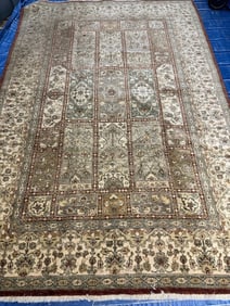 Hand Knotted Agra Tabriz Rug 5.10x8.10 ft