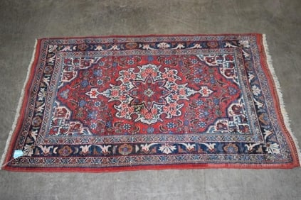 Hand Knotted Persian Bijar Rug 3.4x5 ft.