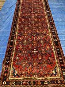 Hand Knotted Persian Hamedan -3.9x10.4