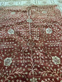 Hand Knotted Oushak-8.11x111.10