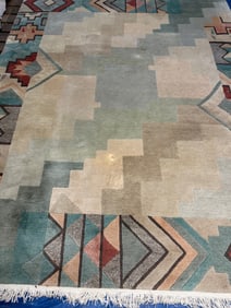 Hand Knotted Tibet Rug 8x10 ft