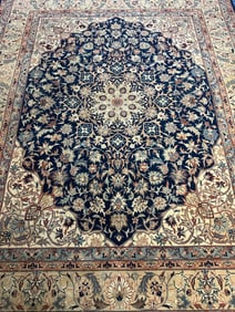 Hand Knotted Persian Tabriz Rug -8.4xx6.8 ft