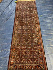 Hand KNotted Agra Heriz Runner Rug 8.4x2.4 ft.