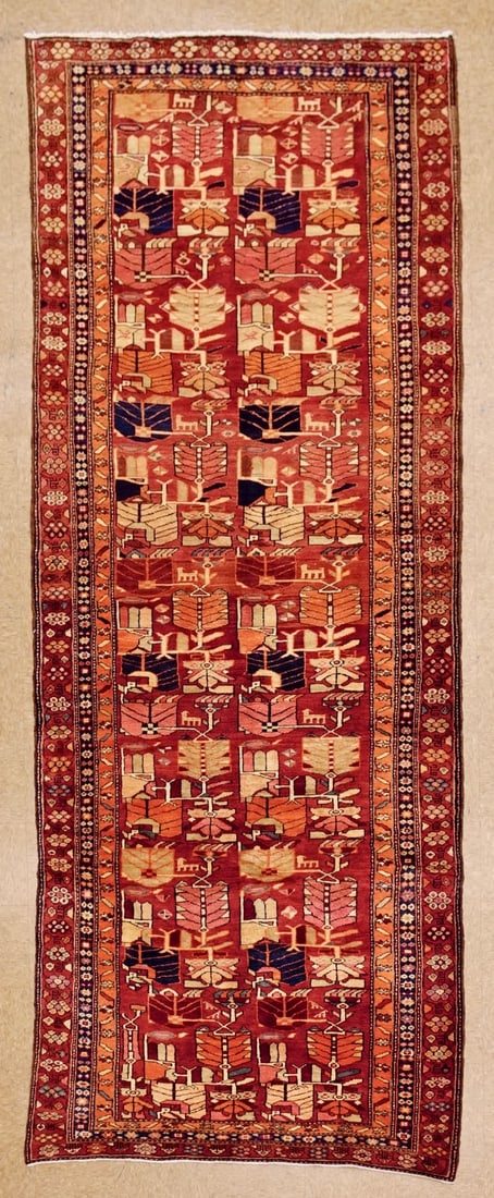 Hand Knotted Persian Meskin -9x13.6 ft: Hand Knotted Persian Meskin -9x13.6 ft