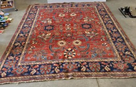 Hand Knotted Persian-Heriz Rug -11.5x8.10