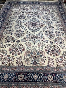 Hand Knotted Heriz Rug. -8.2x6.6ft