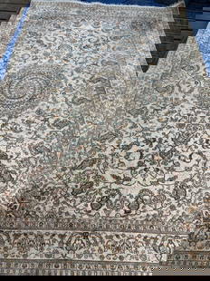 Hand Knotted Hereke Silk Rug 6x9 ft: Hand Knotted Hereke Silk Rug 6x9 ft