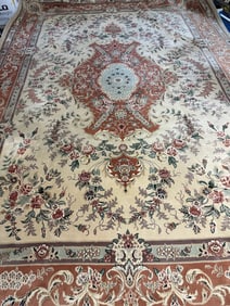 Hand Knotrted Tabrriz Rug -9,5x13.5 ft