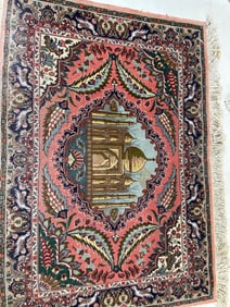 Fine Hand Knotted Persian Tabriz Rug 2.4x3.1 ft