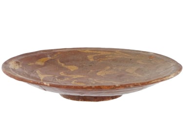 EARLY ISLAMIC PERSIAN NISHAPUR GLAZED POTTERY BOWL