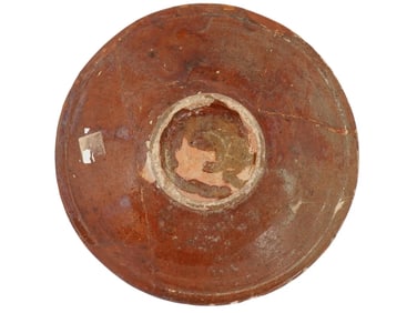 EARLY ISLAMIC PERSIAN NISHAPUR GLAZED POTTERY BOWL