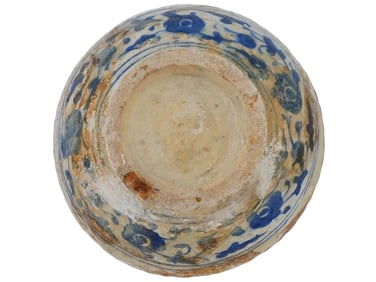 ANTIQUE ISLAMIC PERSIAN KASHAN GLAZED POTTERY JAR