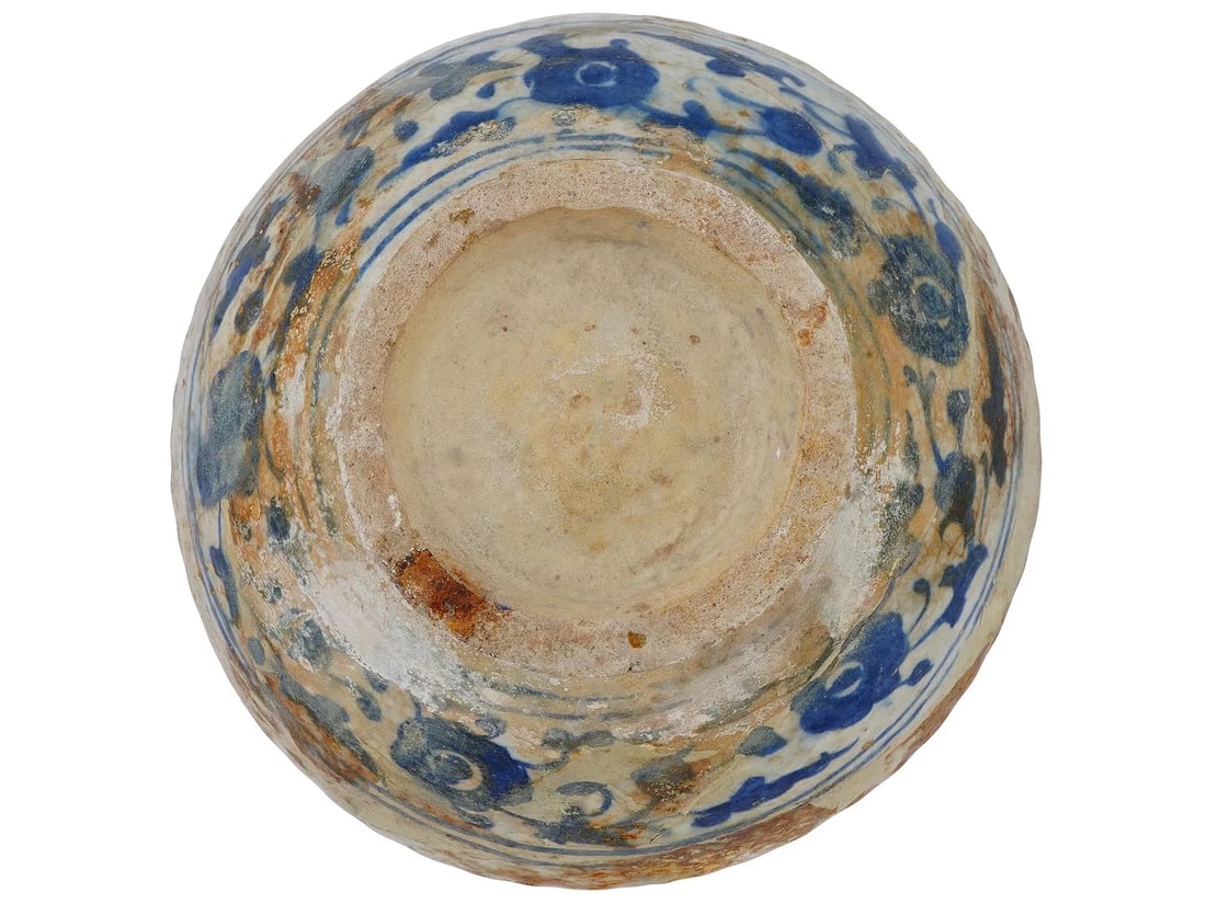 ANTIQUE ISLAMIC PERSIAN KASHAN GLAZED POTTERY JAR (1 of 6)