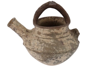 1500 BC ANCIENT NORTH WESTERN IRANIAN POTTERY KETTLE