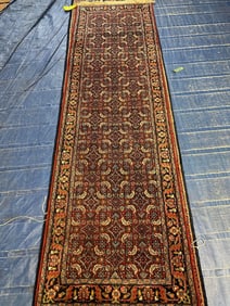 Hand Knotted Agra Tabriz Rug 18.7x2.7 ft