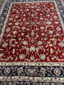 Hand Knotted Agra Tabriz Rug 8.9x8 ft.